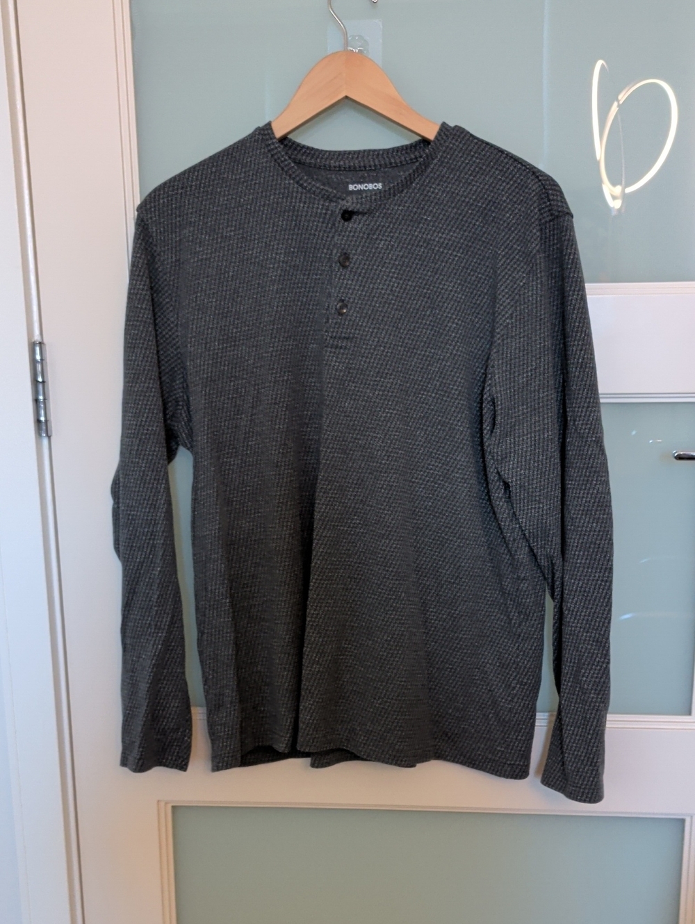 Bonobos Dark Charcoal Long-Sleeve Henley